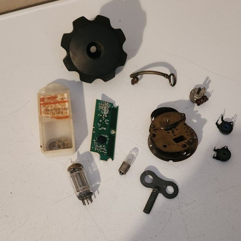 Steampunk bundle cosplay bits and bobs key clock parts bulbs vintage trinkets